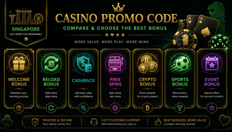 Casino Promo Codes Singapore: How to Find, Claim, and Compare Current Offers Casino promo codes current offers for Singapore casino players