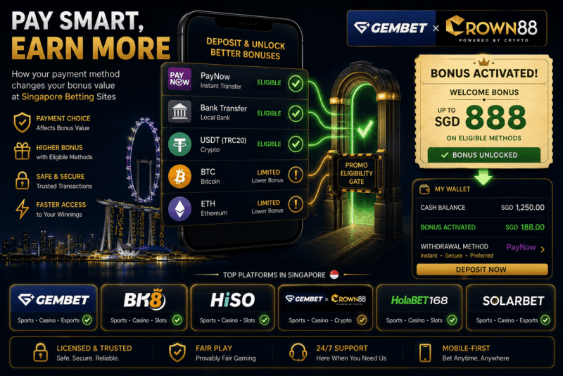 Singapore Betting Sites With Casino Bonuses: Which Platforms Give Better Wallet Value? Wallet Value casino bonuses check