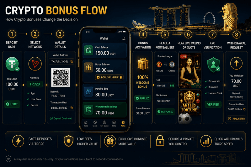 Best Singapore Betting Sites With Sportsbook, Casino, and Crypto Bonuses Betting Site bonus wallet comparison